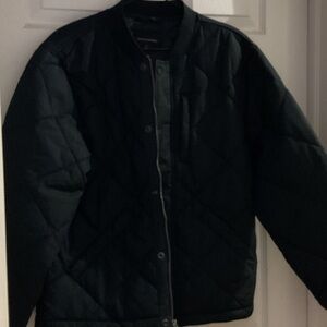 Banana Republic Black Quilted Bomber Jacket
